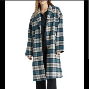 Brixton Plaid Coat